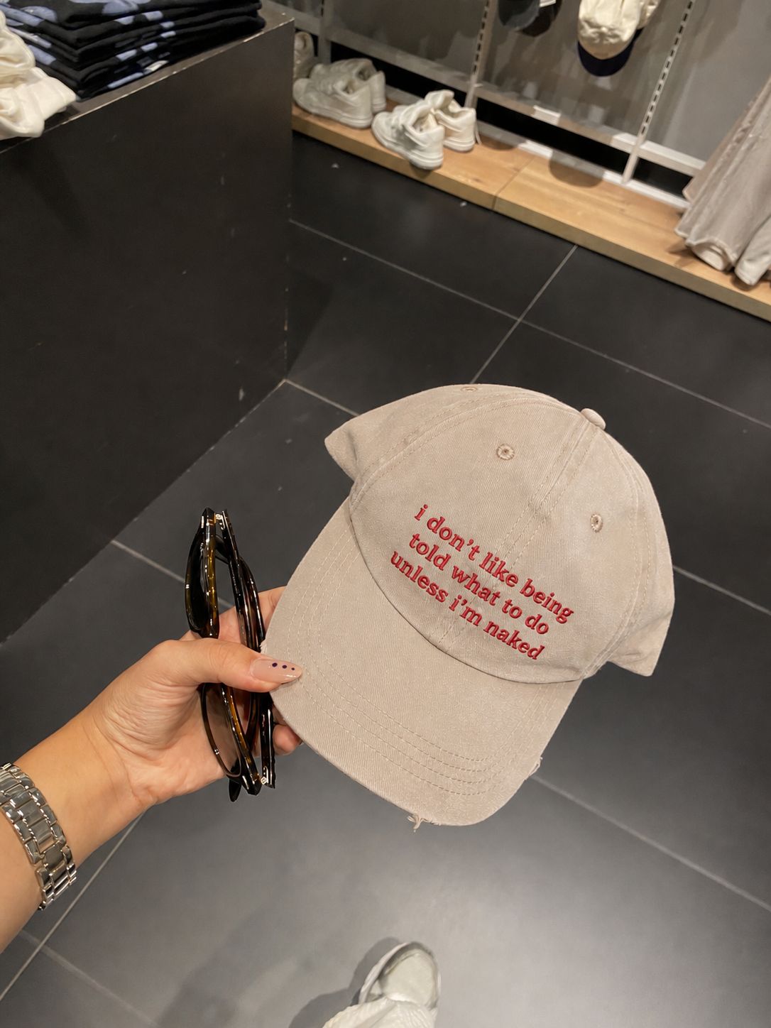 i don't like being told what to do cap